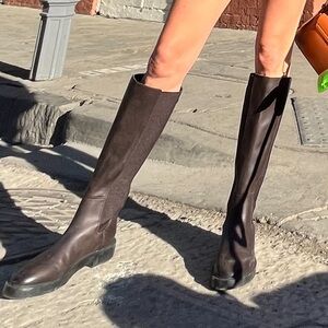 Brown Knee-High Riding Boots
